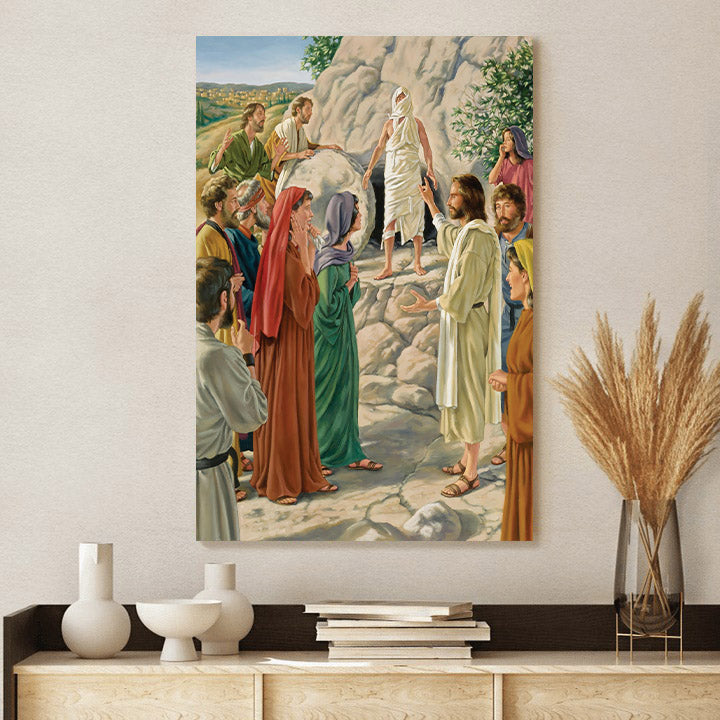 Jesus And Lazarus 1 Canvas Picture - Jesus Christ Canvas Art - Christian Wall Canvas