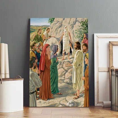 Jesus And Lazarus 1 Canvas Picture - Jesus Christ Canvas Art - Christian Wall Canvas