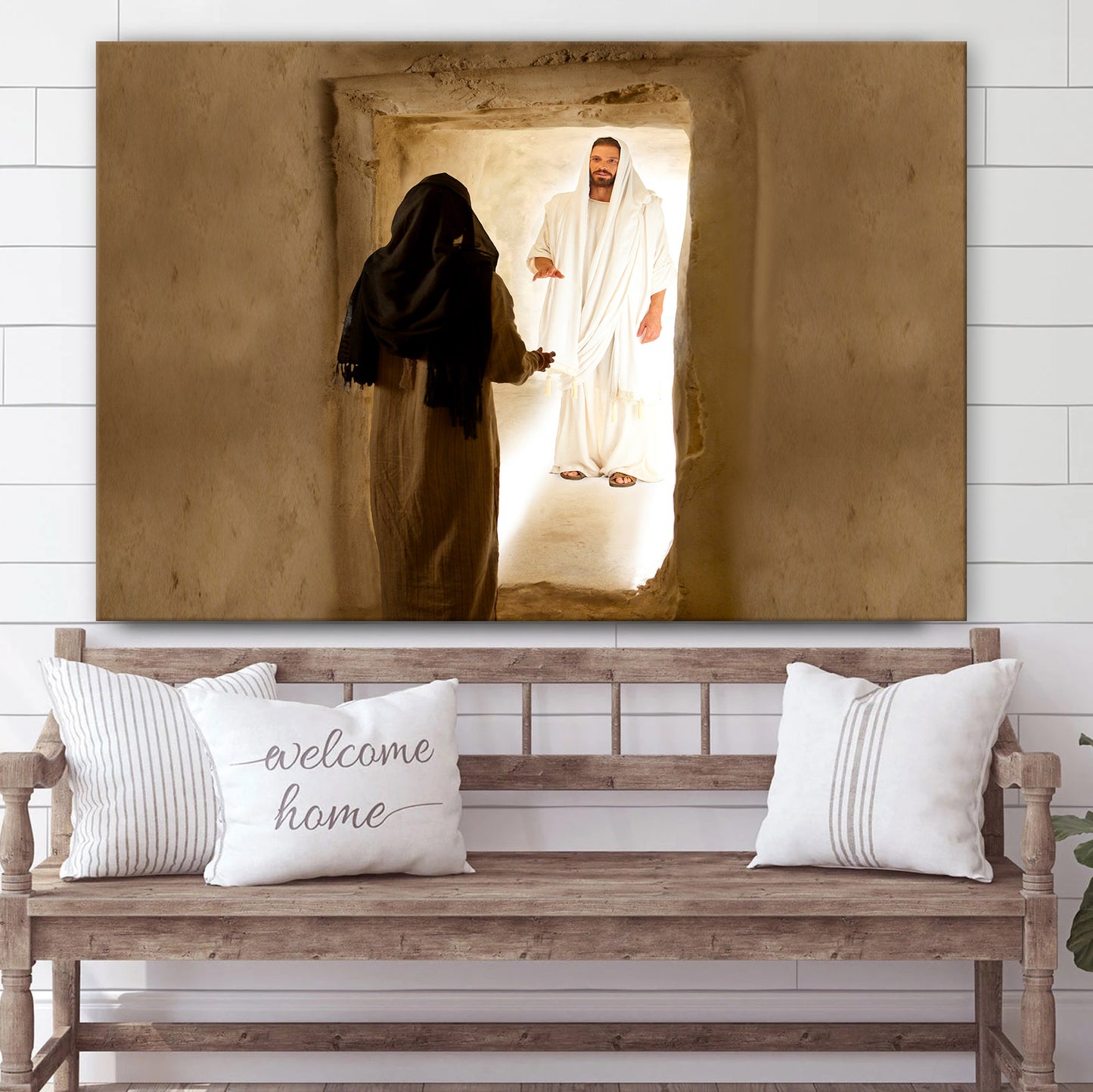 Jesus And Mary - Jesus Canvas Wall Art - Christian Wall Art