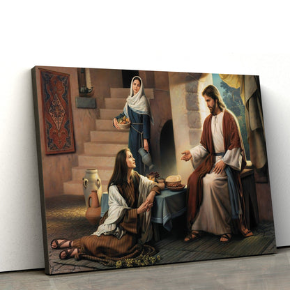 Jesus And Mary Canvas Pictures - Jesus Christ Canvas Art - Christian Wall Canvas