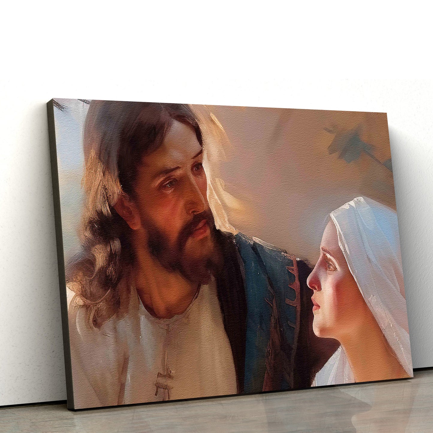 Jesus And Mary Of Bethany Oil Painting High Quality - Canvas Pictures - Jesus Canvas Art - Christian Wall Art