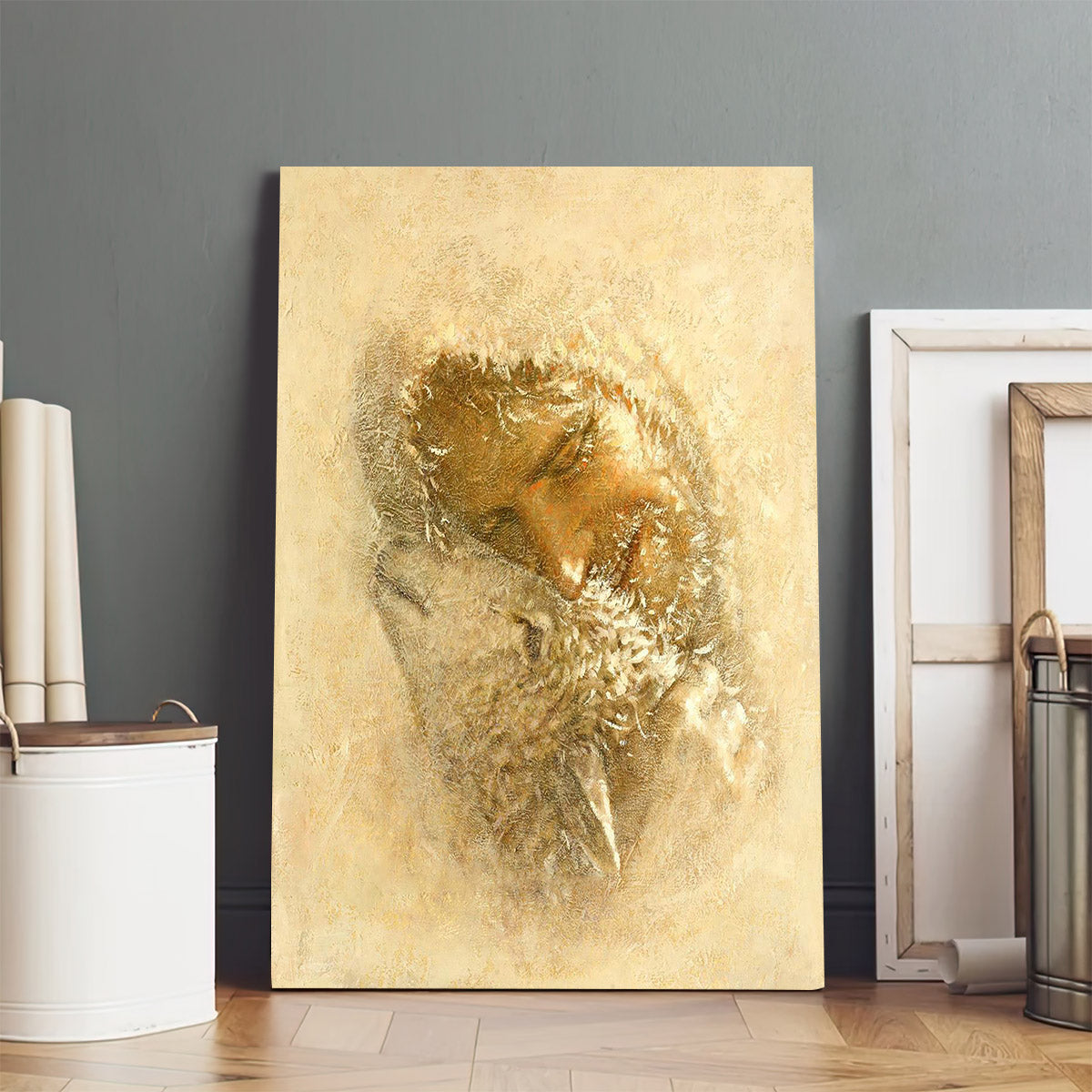 Jesus And The Lamb Picture - Found Portrait Canvas Wall Art - Christian Wall Decor