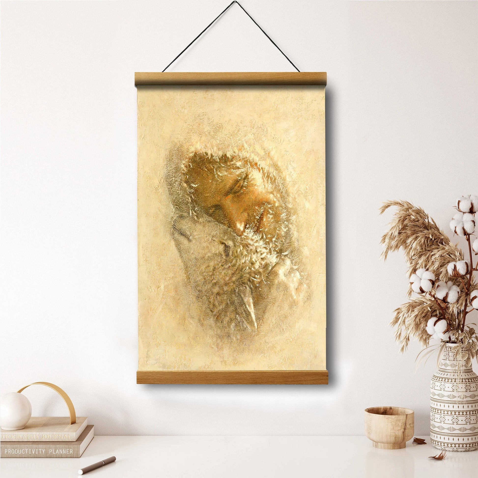 Jesus And The Lamb Picture - Found Portrait Hanging Canvas Wall Art - Christian Wall Decor - Religious Canvas