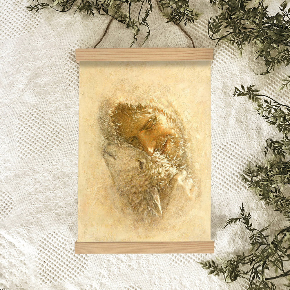 Jesus And The Lamb Picture - Found Portrait Hanging Canvas Wall Art - Christian Wall Decor - Religious Canvas