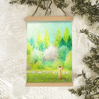 Jesus And The Lamb Picture - He Shall Find What Is Lost Portrait Hanging Canvas Wall Art - Christian Wall Decor - Religious Canvas