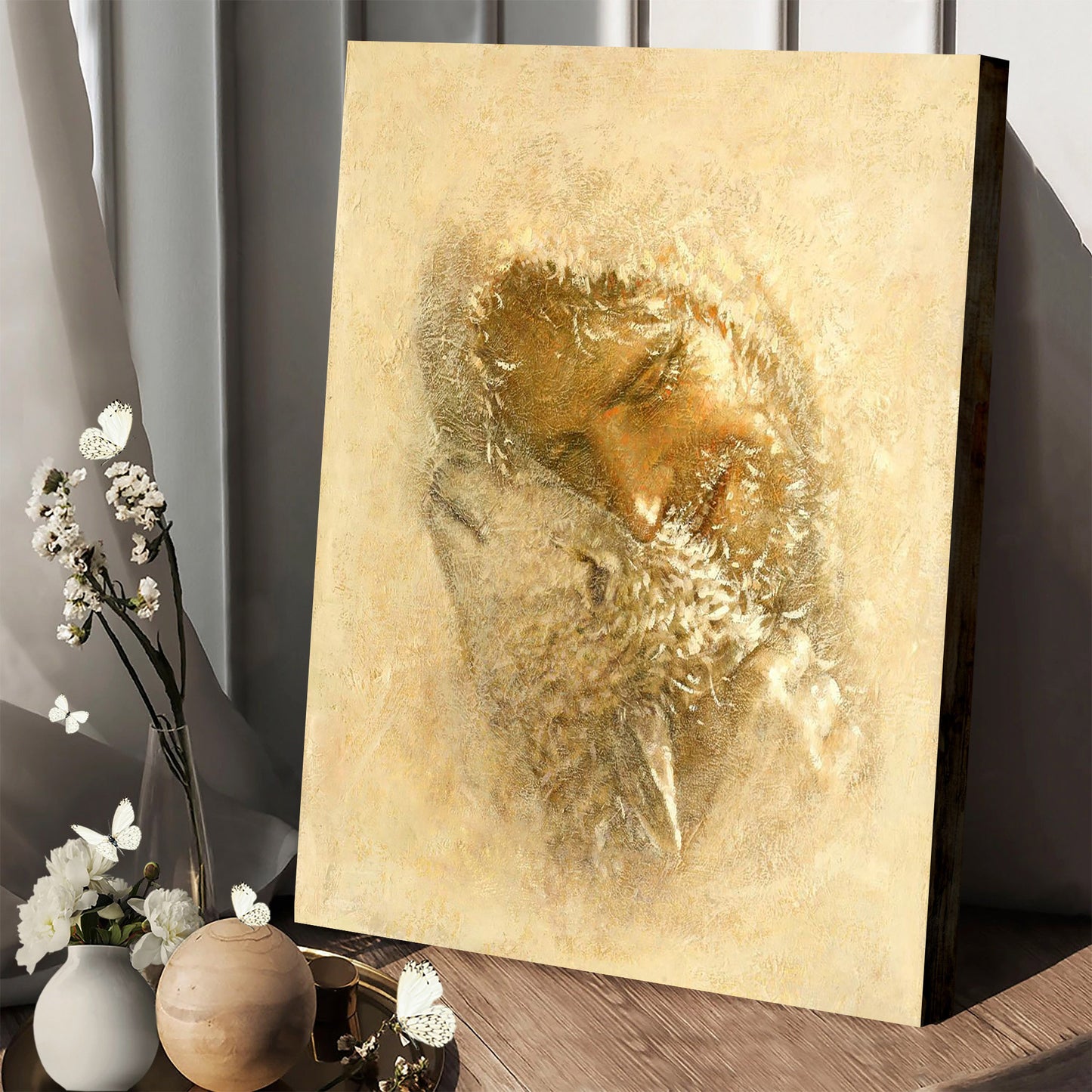 Jesus And The Lamb Picture - Jesus And The Lamb Picture - Found Portrait Canvas Wall Art - Christian Wall Decor