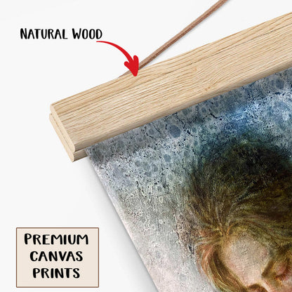 Jesus And The Lamb Picture - Lost And Now Found Portrait Hanging Canvas Wall Art - Christian Wall Decor - Religious Canvas