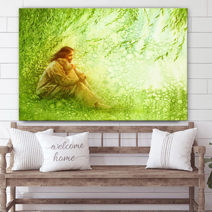 Jesus And The Lamb Picture - The Good Shepherd Canvas Wall Art - Christian Wall Decor