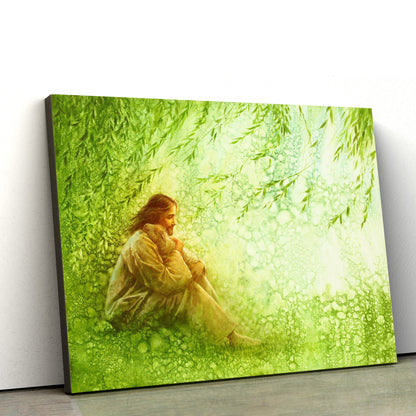 Jesus And The Lamb Picture - The Good Shepherd Canvas Wall Art - Christian Wall Decor