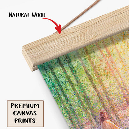 Jesus And The Lamb Picture - Walk With Me Portrait Hanging Canvas Wall Art - Christian Wall Decor - Religious Canvas