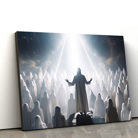 Jesus And The People Jesus Bible Art Modern - Canvas Picture - Jesus Canvas Pictures - Christian Wall Art
