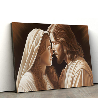 Jesus And The Woman 1 - Canvas Pictures - Jesus Christ Canvas - Christian Wall Art
