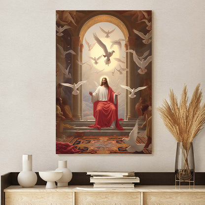 Jesus As A King 1 - Canvas Picture - Jesus Christ Canvas - Christian Wall Art