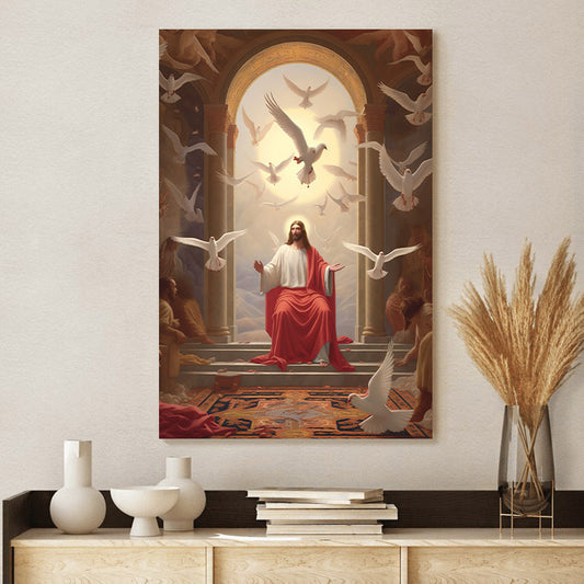 Jesus As A King 1 - Canvas Picture - Jesus Christ Canvas - Christian Wall Art