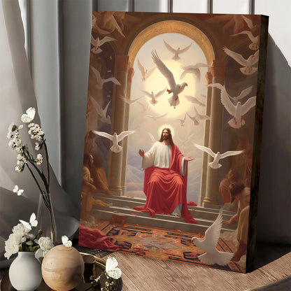 Jesus As A King 1 - Canvas Picture - Jesus Christ Canvas - Christian Wall Art