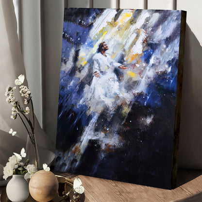 Jesus Ascending Carole Foret Canvas Pictures - Jesus Canvas Painting - Christian Canvas Prints