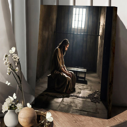 Jesus Awaiting Trial In Jerusalem By Pontius Pilate - Canvas Pictures - Jesus Canvas Art - Christian Wall Art