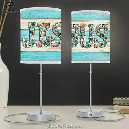 Jesus Beach Table Lamp Prints - Jesus Christ Table Lamp - Christian Table Lamp Prints