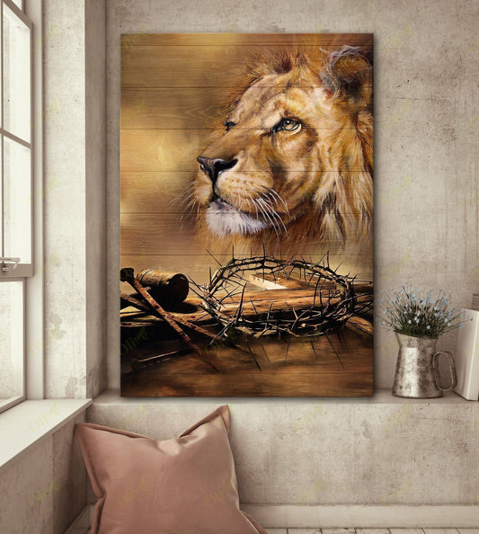 Jesus Beautiful Lion Easter Canvas Posters - Christian Wall Posters - Religious Wall Decor