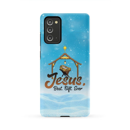 Jesus Best Gift Ever - Baby Jesus In A Manger - Christmas Phone Case - Inspirational Bible Scripture iPhone Cases