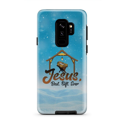 Jesus Best Gift Ever - Baby Jesus In A Manger - Christmas Phone Case - Inspirational Bible Scripture iPhone Cases