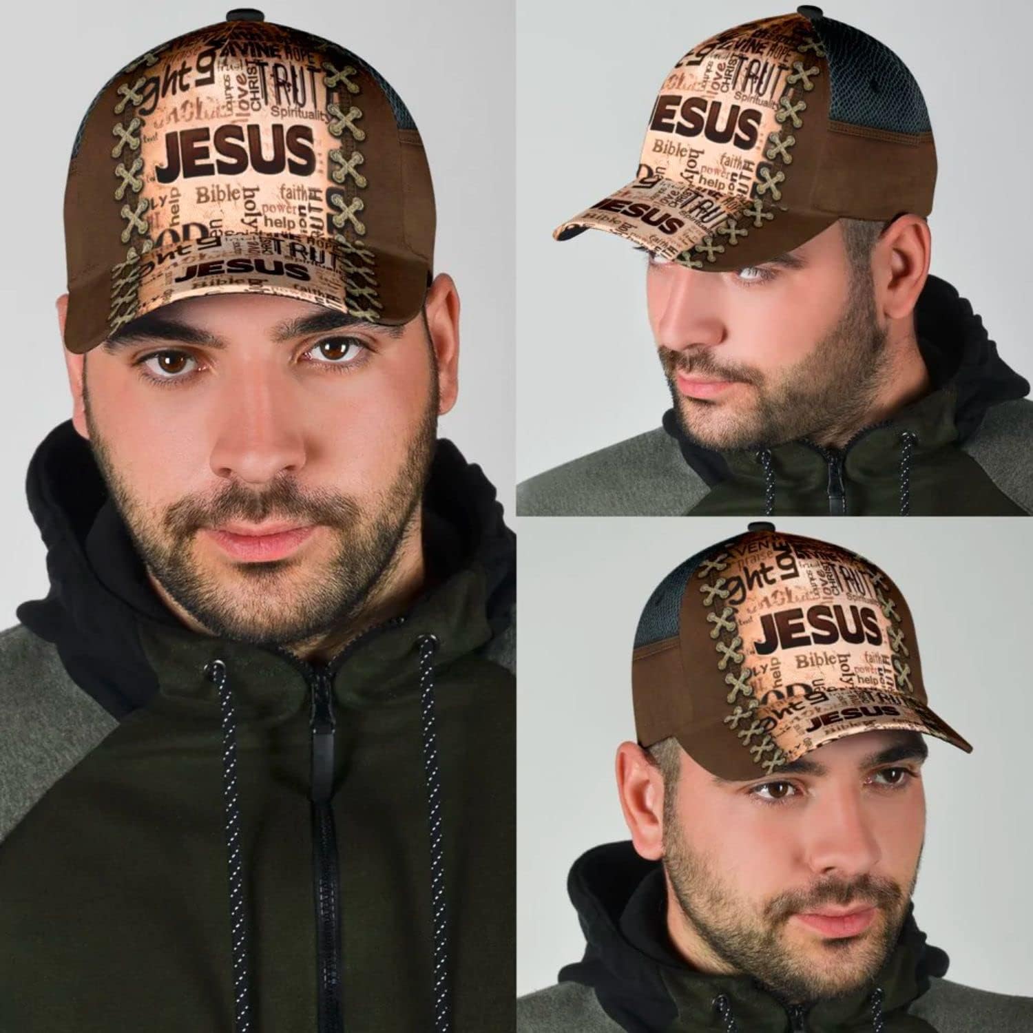 Jesus Bible Verse Holy Baseball Cap - Christian Hats for Men and Women