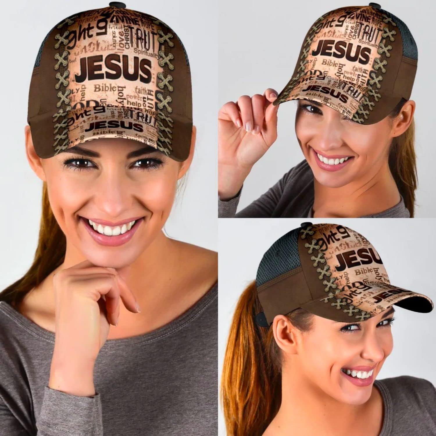 Jesus Bible Verse Holy Baseball Cap - Christian Hats for Men and Women