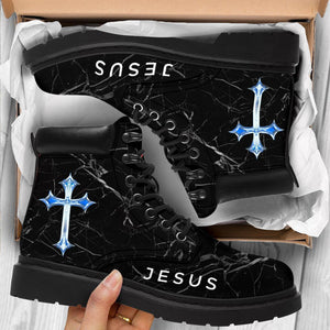 Jesus Black Tbl Boots 1 - Christian Shoes For Men And Women