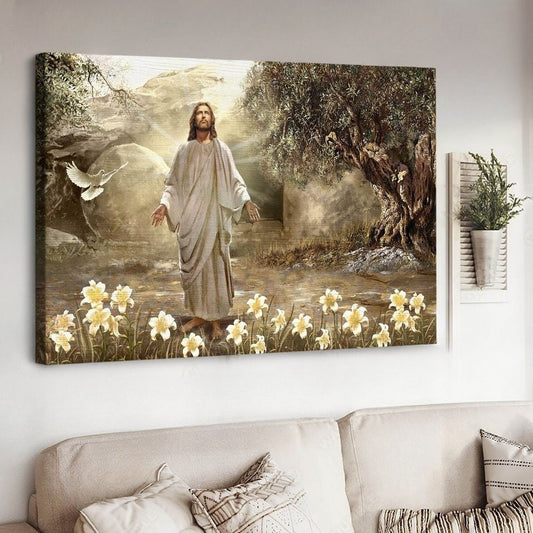 Jesus Bless Heaven Canvas Wall Art - Jesus Canvas Pictures - Christian Wall Posters