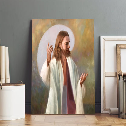 Jesus Blessed Are They - Canvas Pictures - Jesus Canvas Art - Christian Wall Art