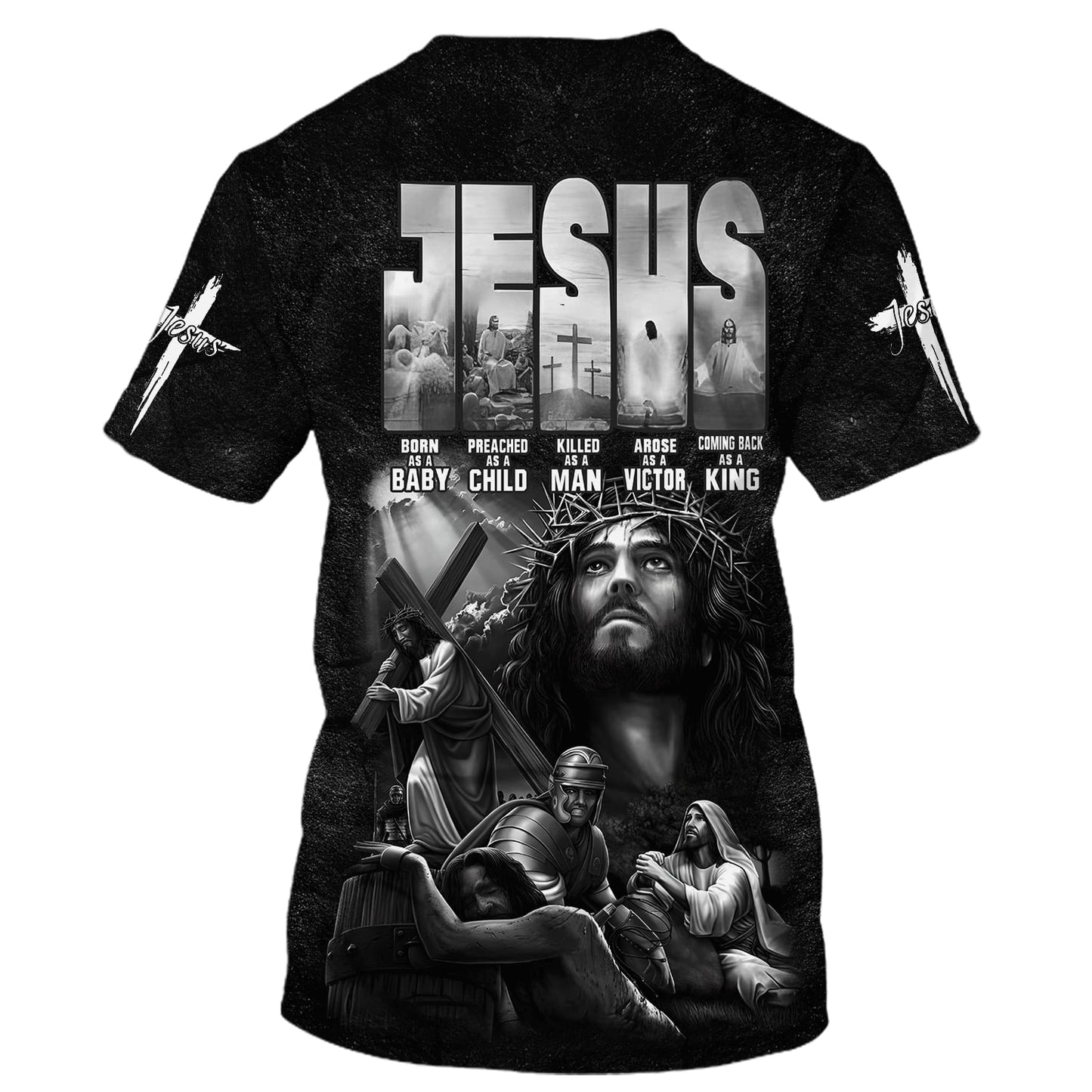 Jesus Born As A Baby 3d T-Shirts - Christian Shirts For Men&Women