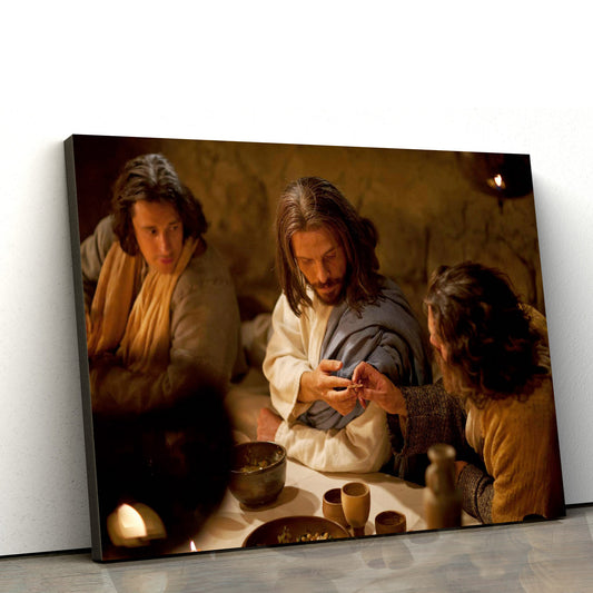 Jesus Bread Of Life - Jesus Canvas Wall Art - Christian Wall Art