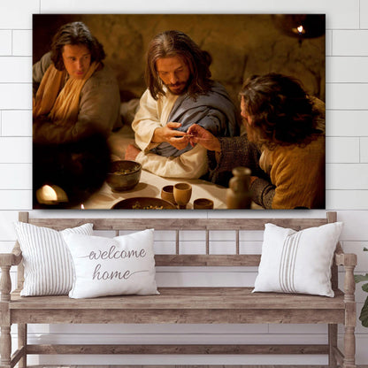 Jesus Bread Of Life - Jesus Canvas Wall Art - Christian Wall Art