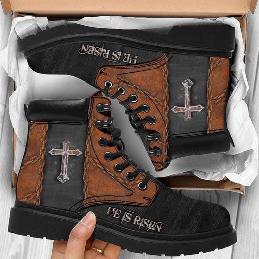 Jesus Brown Tbl Boots - Christian Shoes For Men And Women