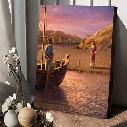 Jesus Calls Peter - Canvas Pictures - Jesus Canvas Art - Christian Wall Art