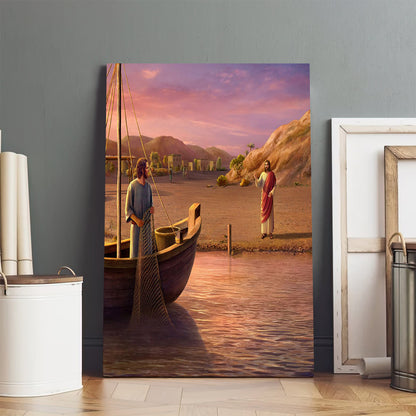 Jesus Calls Peter - Canvas Pictures - Jesus Canvas Art - Christian Wall Art