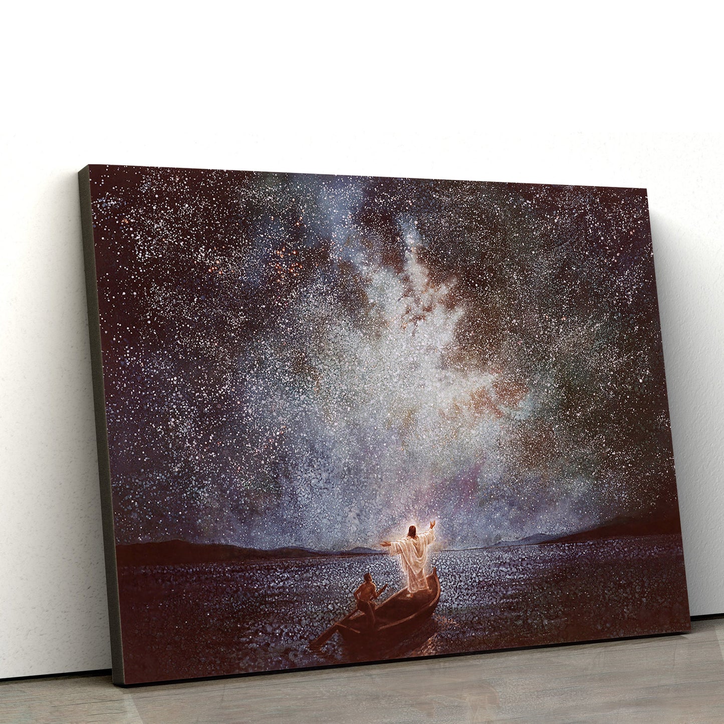 Jesus Calms My Storm Canvas Wall Art - Christian Wall Decor