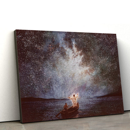Jesus Calms My Storm Canvas Wall Art - Christian Wall Decor