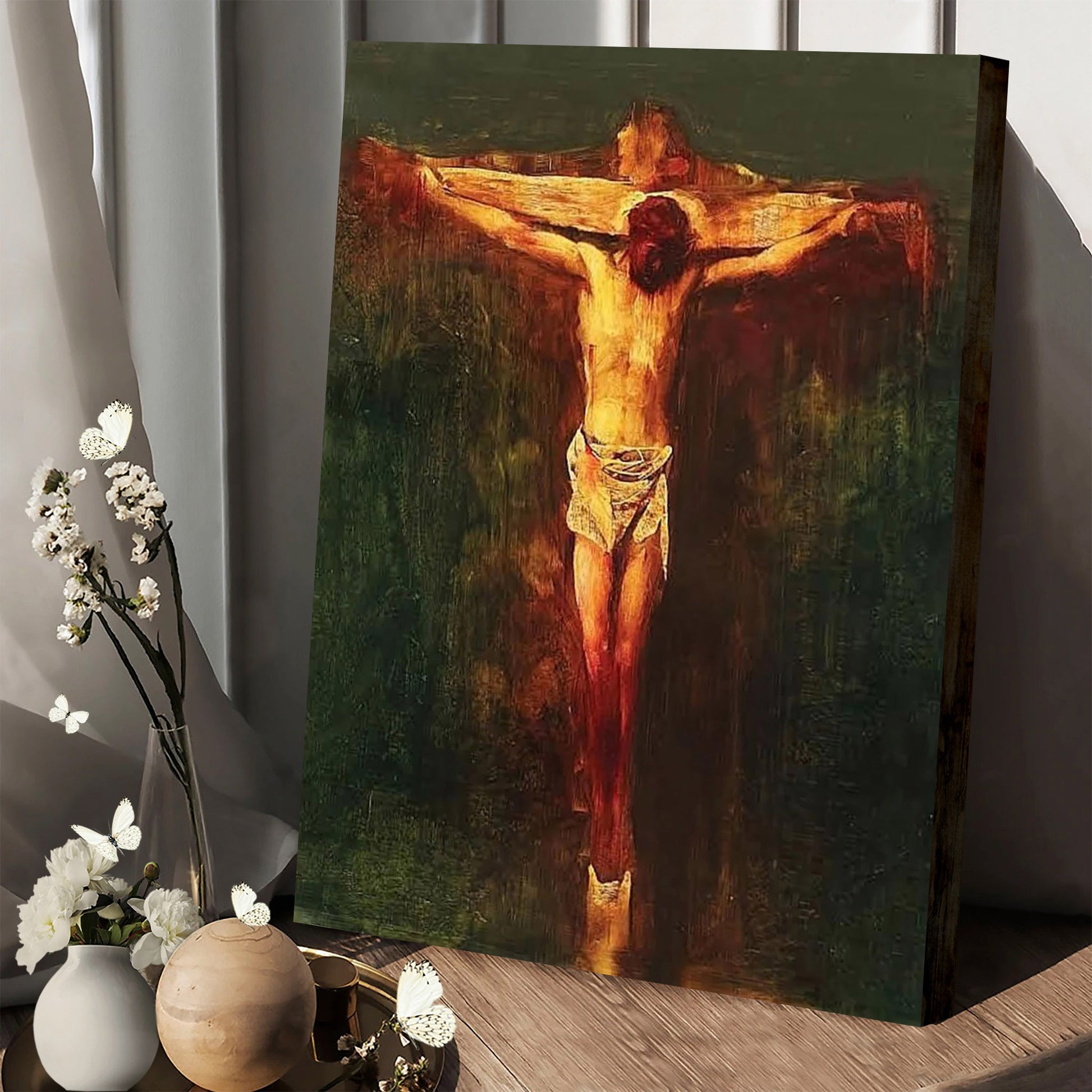 Jesus Canvas Jesus Crucified Christian Canvas Painting 1 - Jesus Canvas Pictures - Christian Wall Art