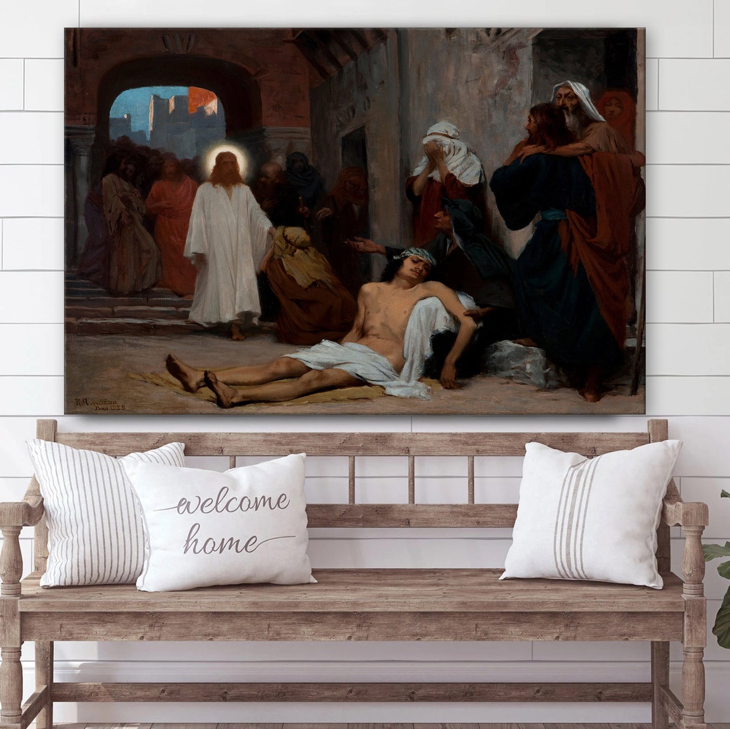 Jesus Capernaum - Jesus Canvas Wall Art - Christian Wall Art