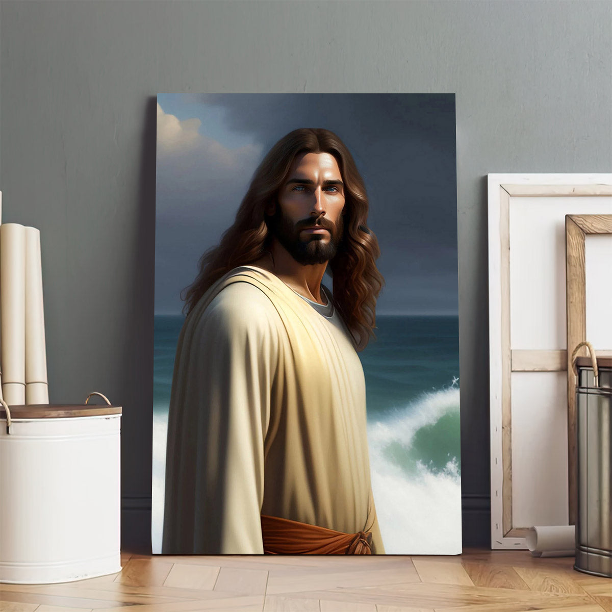 Jesus Catholic Art Prayer Room - Jesus Canvas Pictures - Christian Wall Art