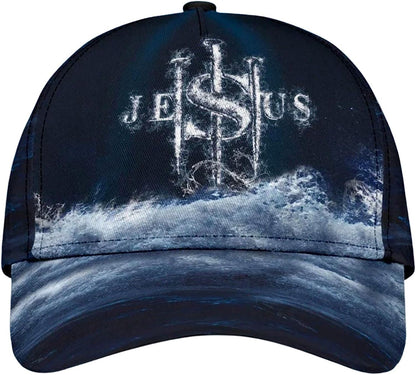 Jesus Changed My Life All Over Print Baseball Cap - Christian Hats For Men Women