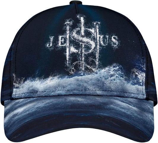 Jesus Changed My Life All Over Print Baseball Cap - Christian Hats For Men Women