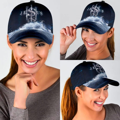 Jesus Changed My Life All Over Print Baseball Cap - Christian Hats For Men Women
