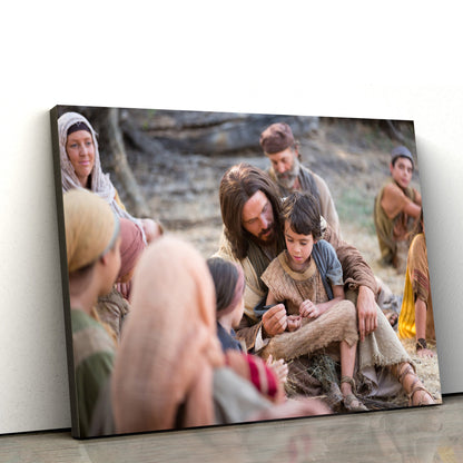 Jesus Children - Jesus Canvas Wall Art - Christian Wall Art