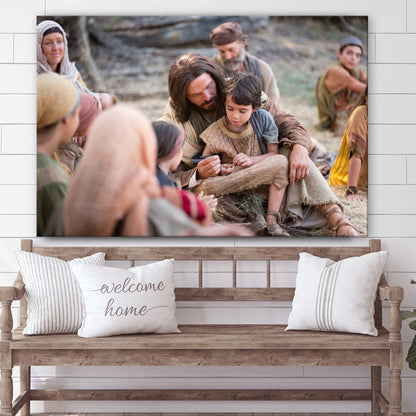 Jesus Children - Jesus Canvas Wall Art - Christian Wall Art