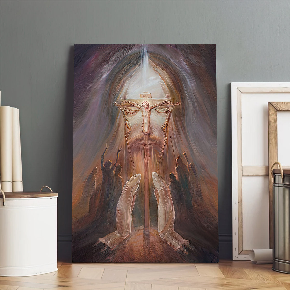 Jesus Chirst On The Cross Canvas Pictures - Jesus Painting Canvas - Christian Canvas Wall Art