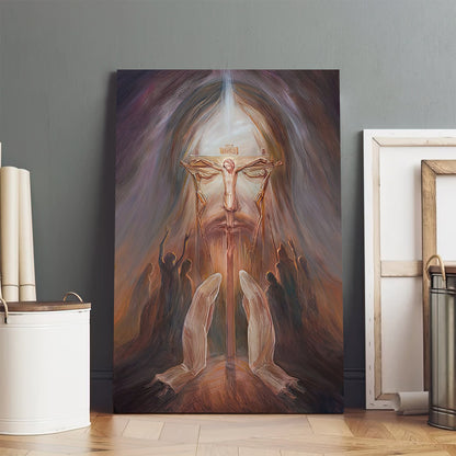 Jesus Chirst On The Cross Canvas Pictures - Jesus Painting Canvas - Christian Canvas Wall Art