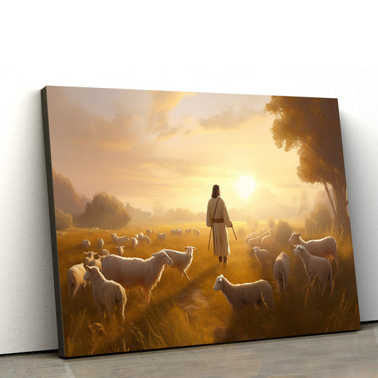 Jesus Christ - Shepherd - Canvas Pictures - Jesus Christ Canvas - Christian Wall Art