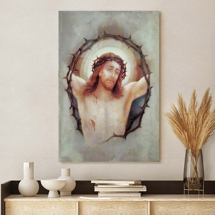 Jesus Christ After The Crucifixion Canvas Wall Art - Jesus Christ Painting - Religious Gift - Christian Wall Art Decor